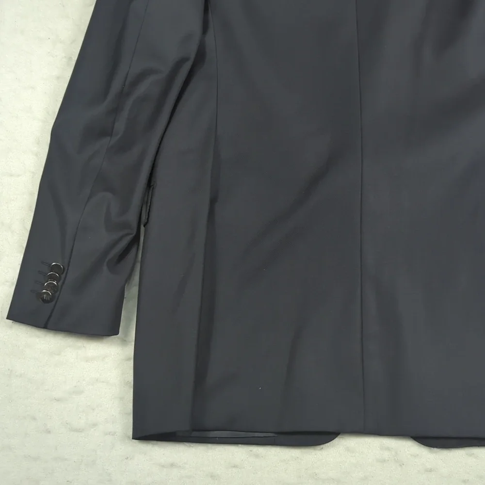 Ermenegildo Zegna Roma‎ Wool Metal Button Double Vented Mens Sport Coat 54 L